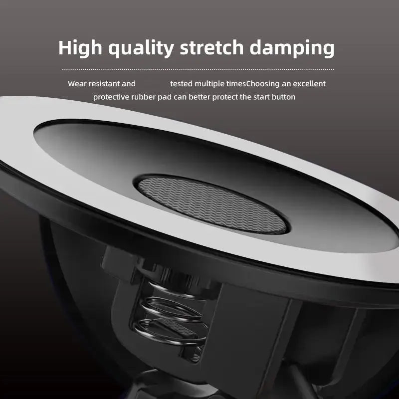 Car Start Button with Push-to-Start Rocker Lever Automotive One-Touch Button Rocker Car Engine Push Start Stop Lever Car Acces