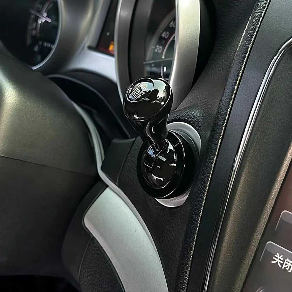 Car Start Button with Push-to-Start Rocker Lever Automotive One-Touch Button Rocker Car Engine Push Start Stop Lever Car Acces