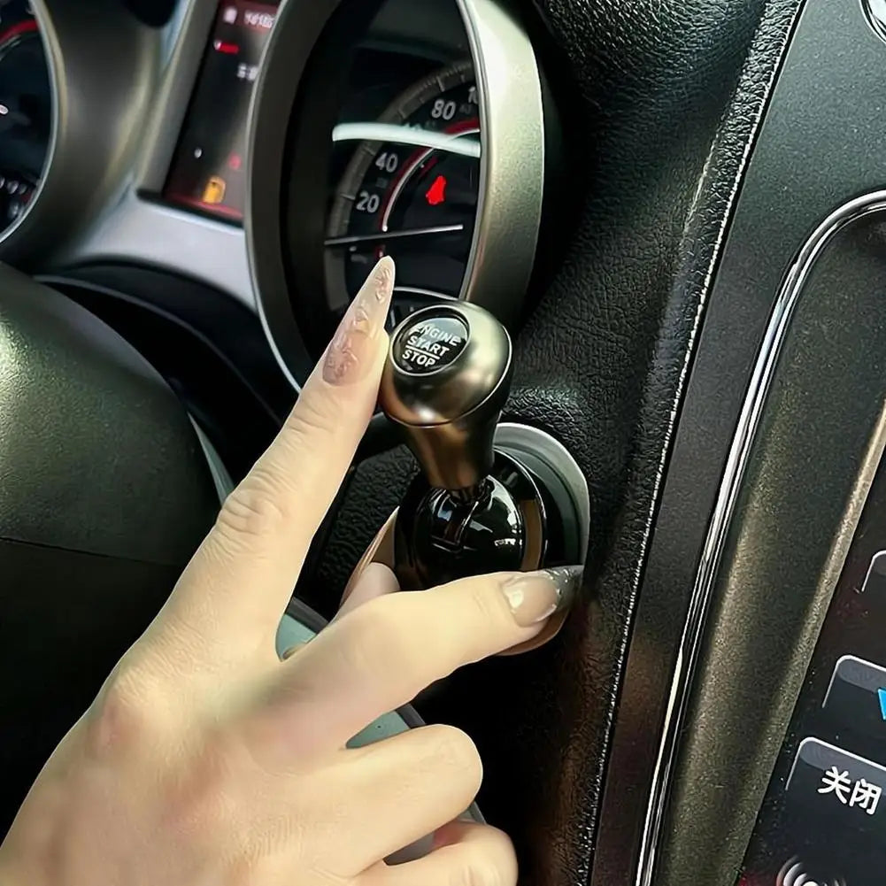 Car Start Button with Push-to-Start Rocker Lever Automotive One-Touch Button Rocker Car Engine Push Start Stop Lever Car Acces