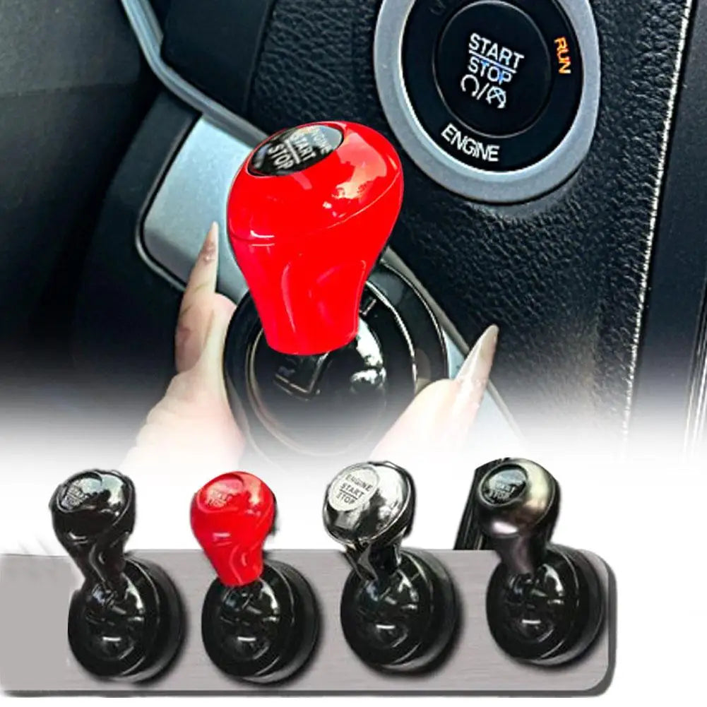 Car Start Button with Push-to-Start Rocker Lever Automotive One-Touch Button Rocker Car Engine Push Start Stop Lever Car Acces